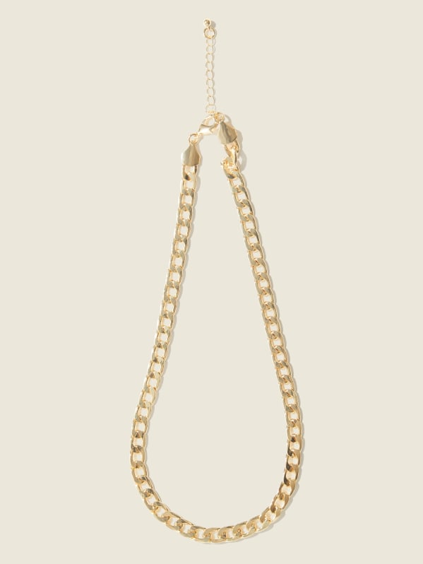 Guess gold chain necklace best sale