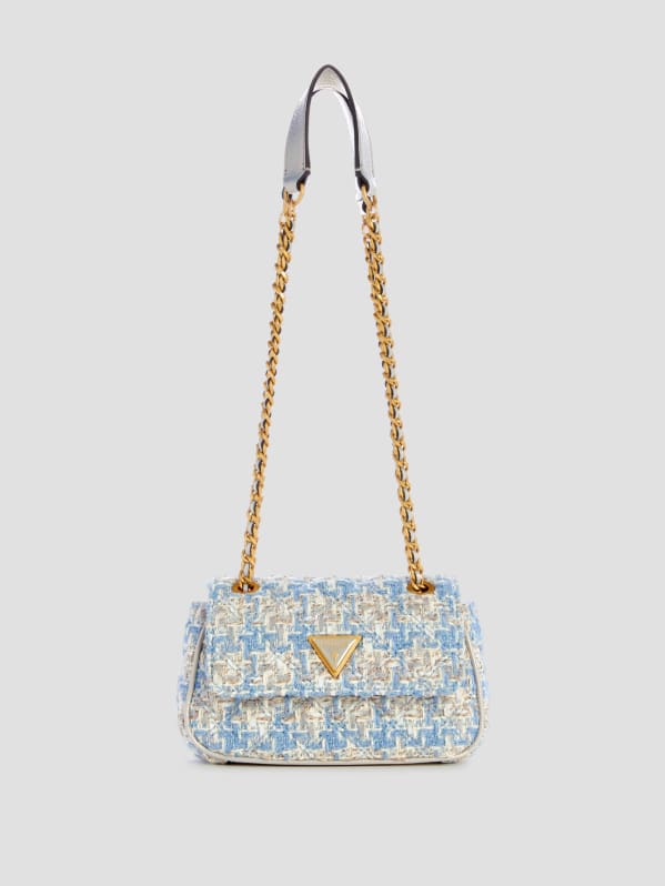 Guess cessily tweed mini crossbody clearance
