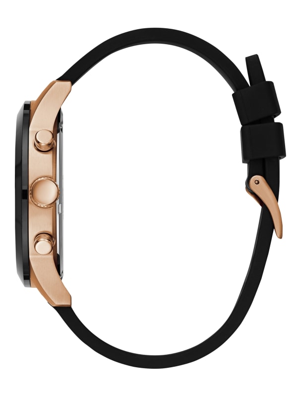 Guess men's rose gold watch discount