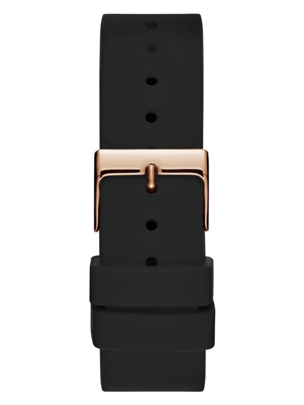 Rose Gold Tone and Black Multifunction Watch