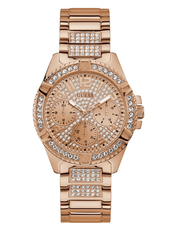 Rose gold guess shoes sales