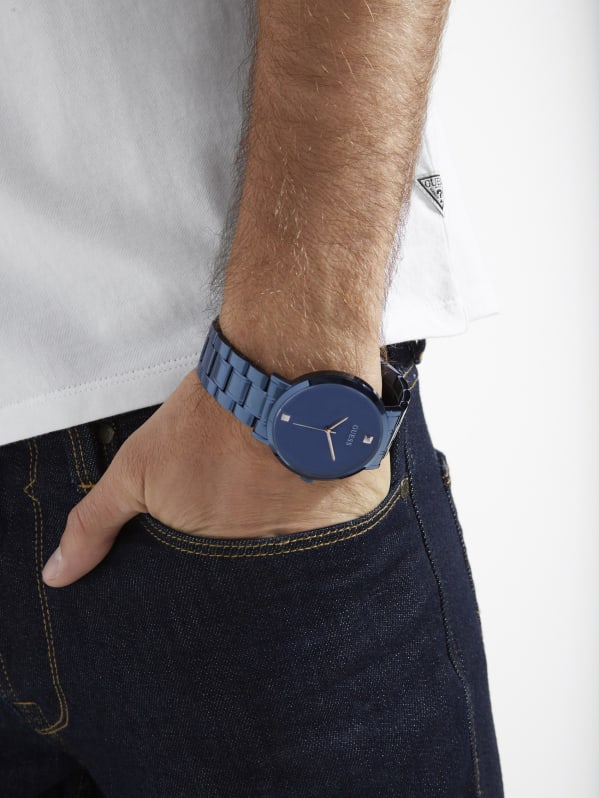 Guess watch men blue 2025