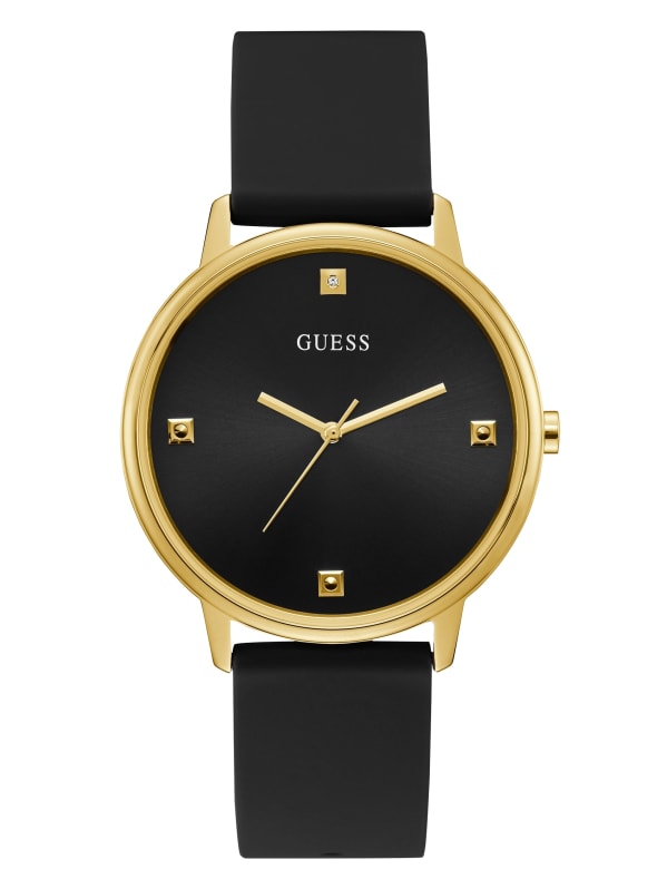 Factory Black And Gold Tone Analog Watch Black