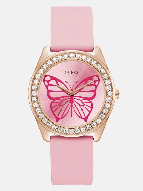 Pink analog watch discount