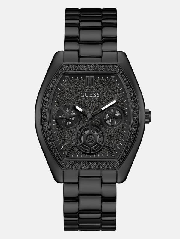 Black Multifunction Watch GUESS Factory