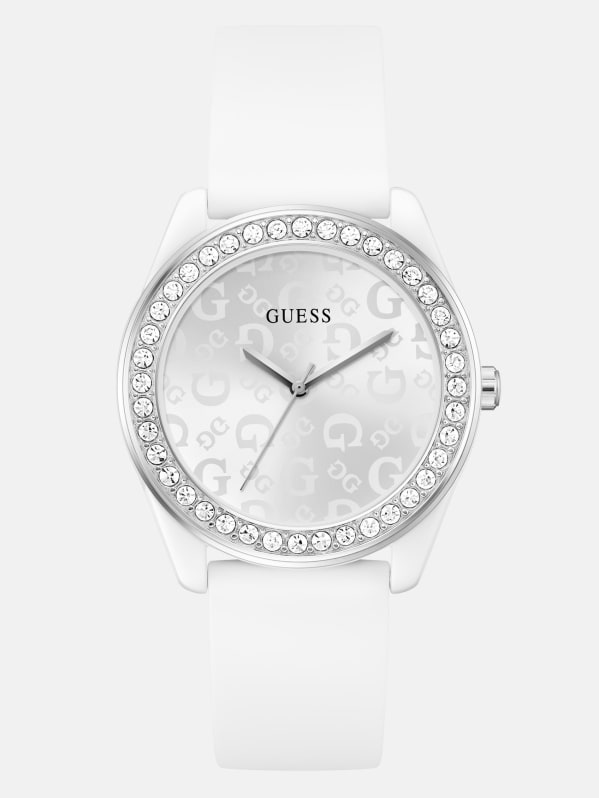 Guess white silicone watch new arrivals