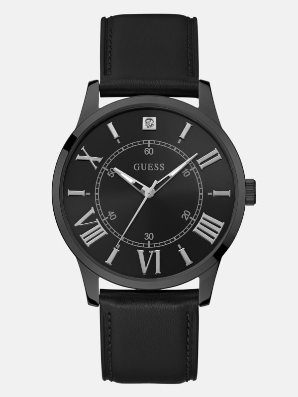 Round analog watch sale