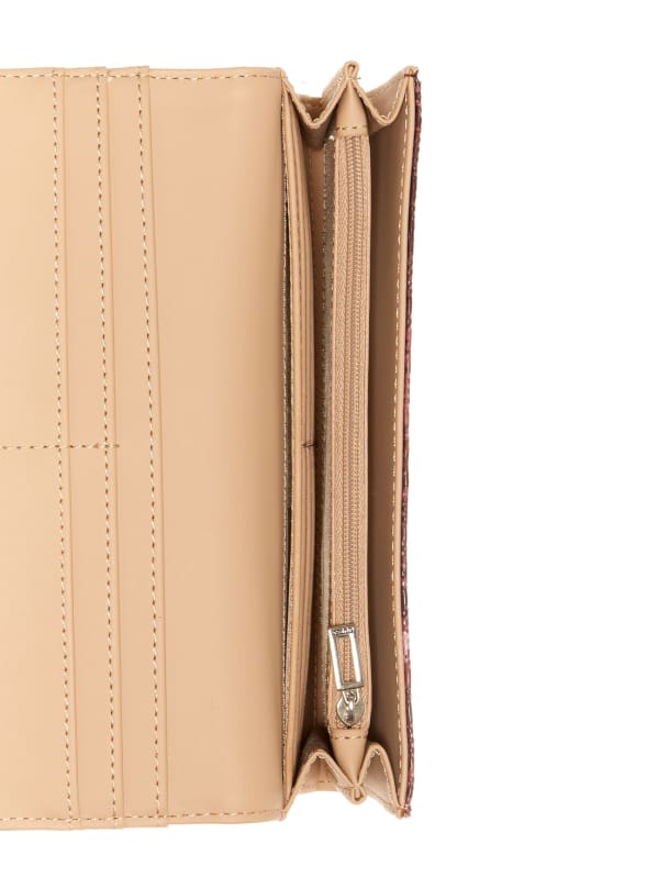 Abree Logo Saffiano Wallet | GUESS Factory
