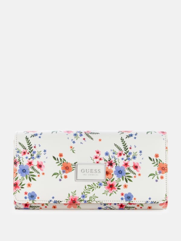 Abree Logo Saffiano Wallet | GUESS Factory