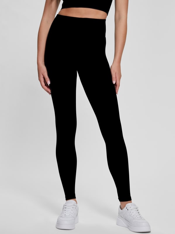 Black ribbed tights top
