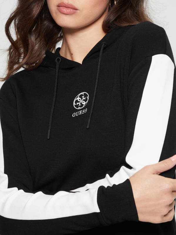 Black guess hoodie deals