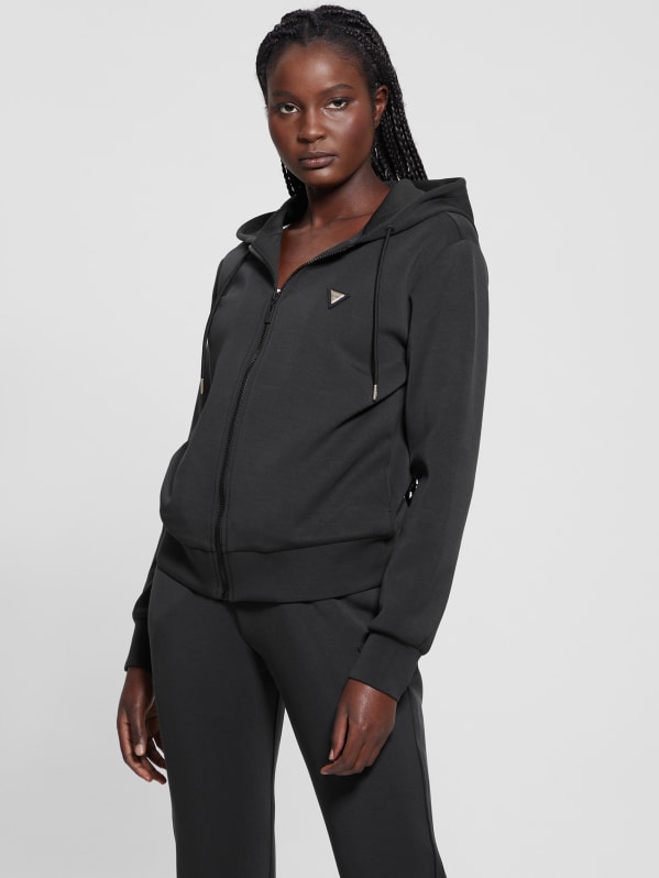 Eco Olympe Full Zip Hoodie Sweatshirt GUESS Canada