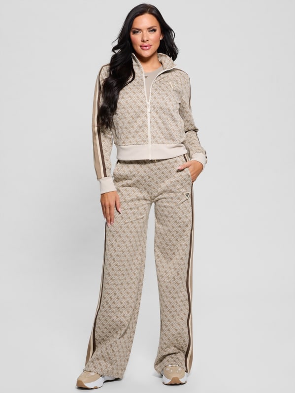 GUESS Jean Quattro G Striped Pants Beige XS