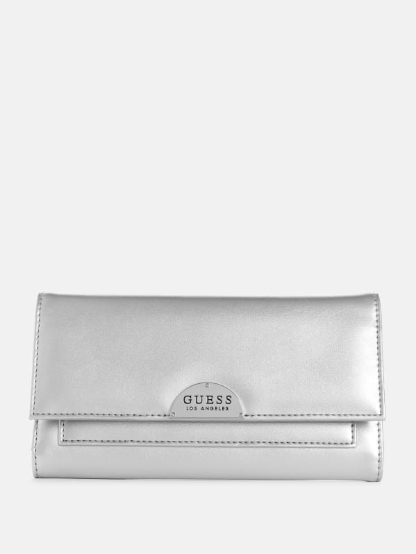 Guess silver wallet shop