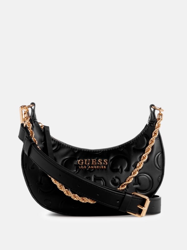 Palmillas Logo Crescent Crossbody GUESS Factory