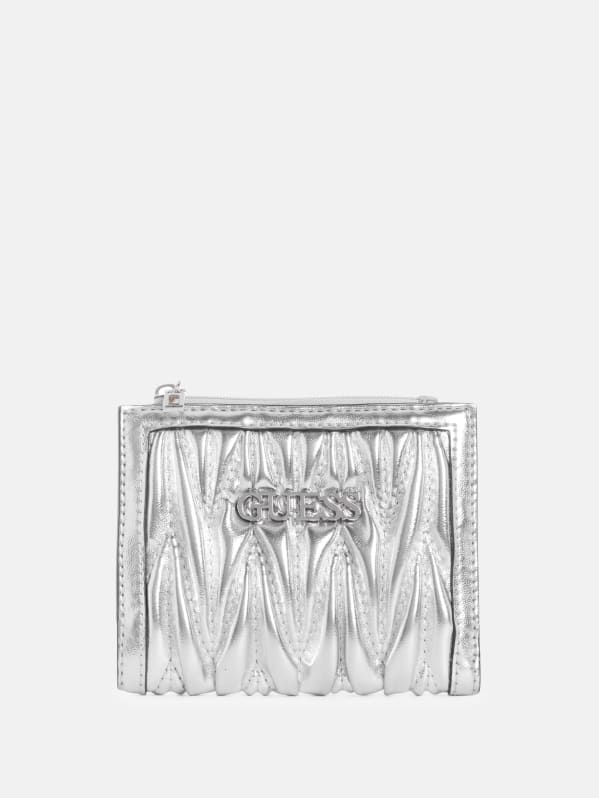 Guess silver wallet outlet