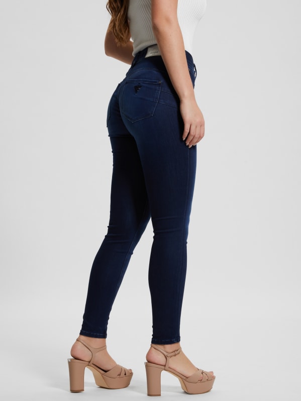 Guess super high rise skinny jeans discount