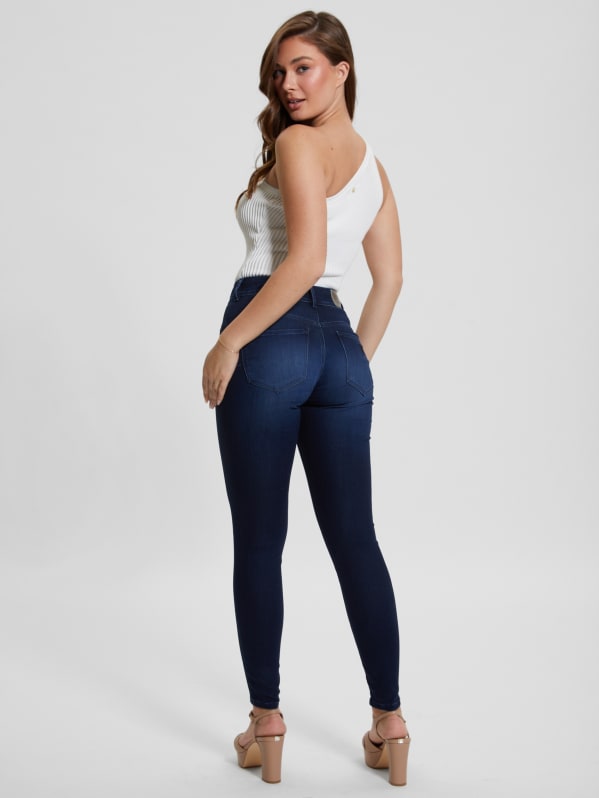 High-Waist Denim Trousers