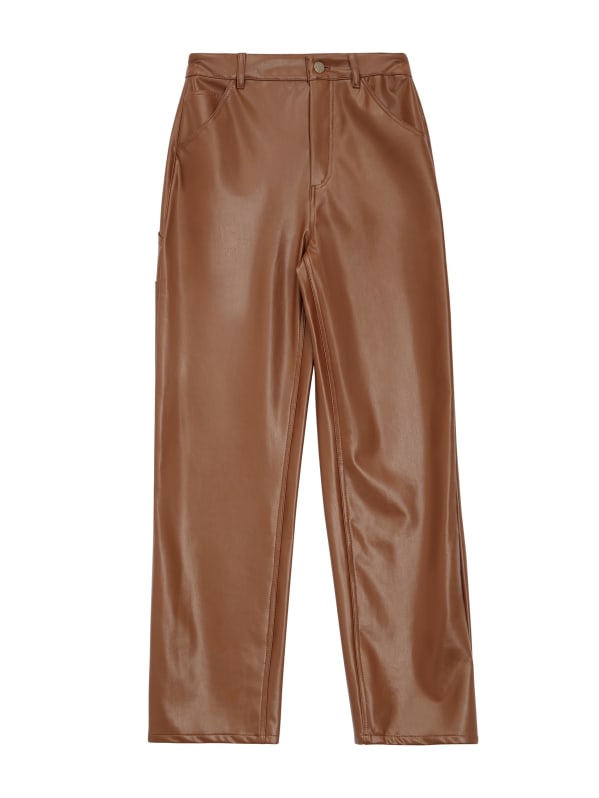 Guess butter faux leather pants clearance