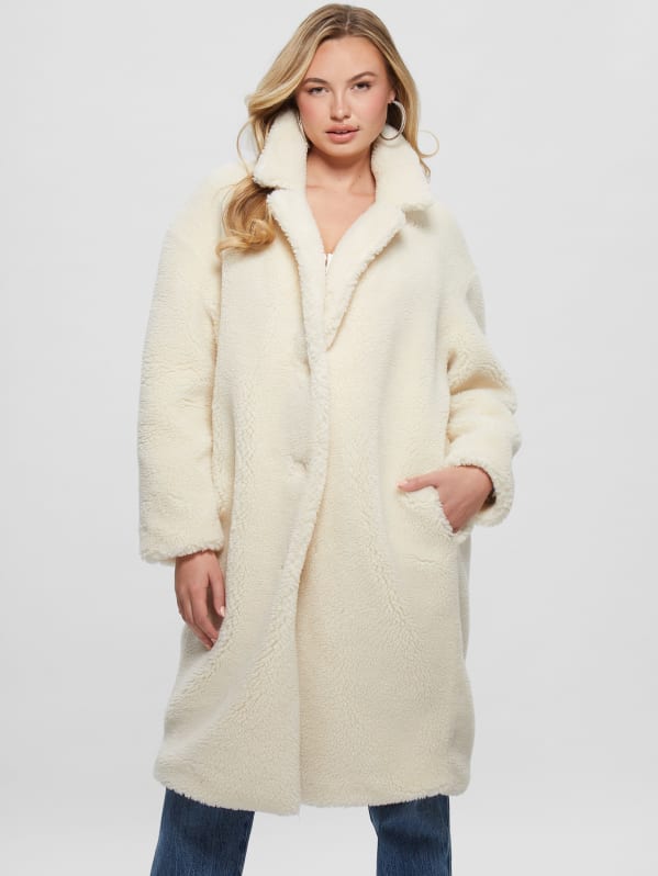 Guess faux fur coat online