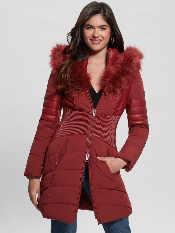 Eco Oxana Quilted Jacket | GUESS