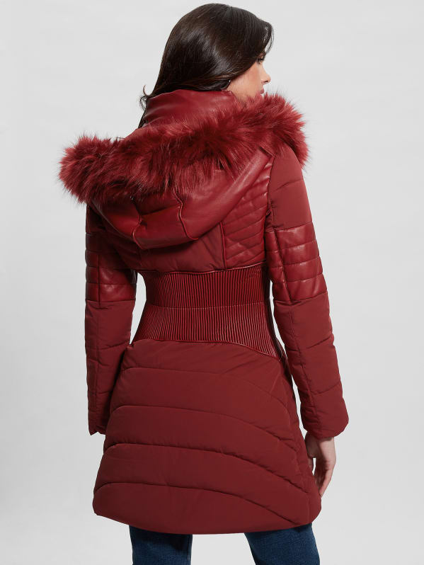 Guess wine coat outlet
