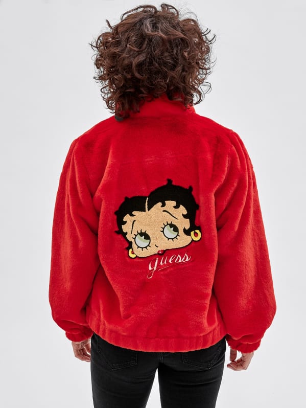 GUESS Originals x Betty Boop Faux-Fur Jacket | GUESS Canada