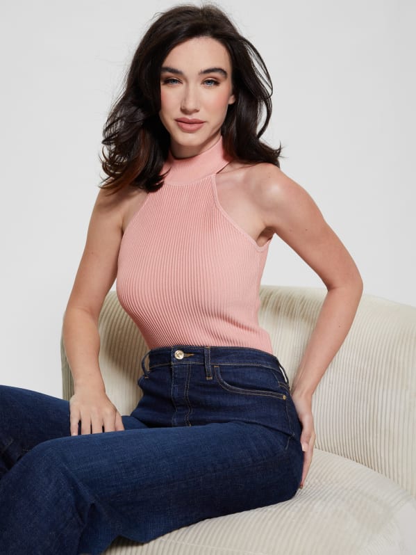 Guess turtleneck deals crop top