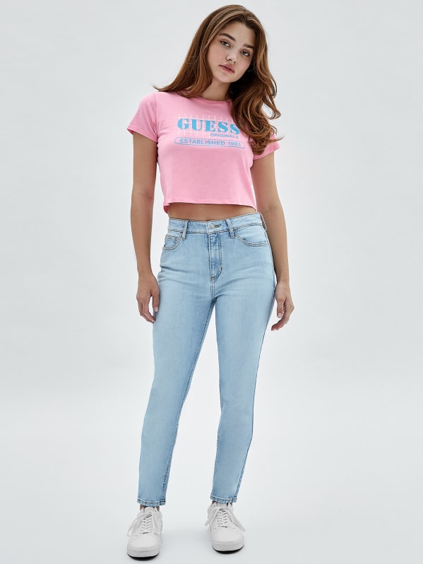 Guess super high rise jeans clearance