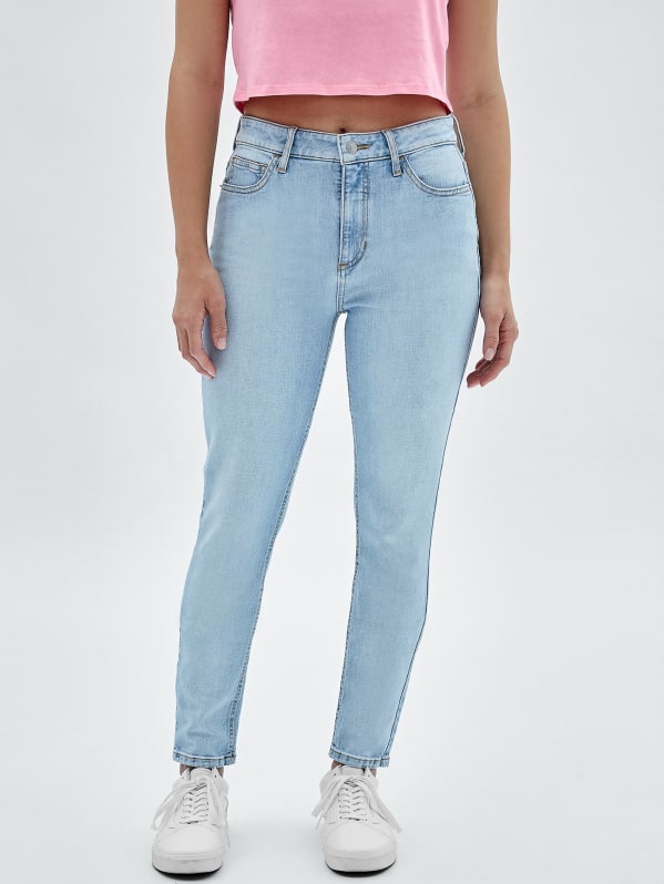  GUESS Jeans Eco Skinny Super High Rise con detalle de yugo para  mujer, Boogie : Ropa, Zapatos y Joyería