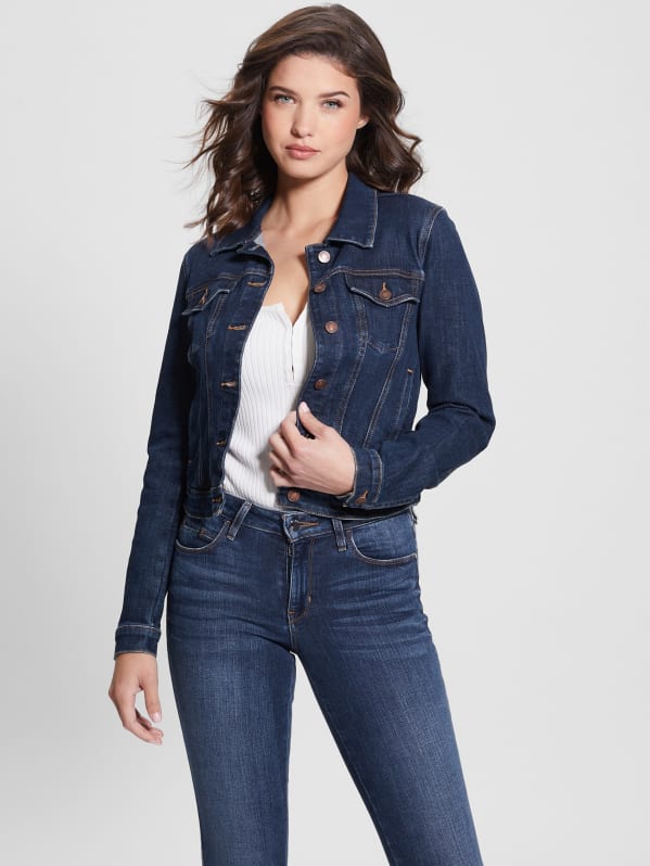 Guess navy blue clearance jacket