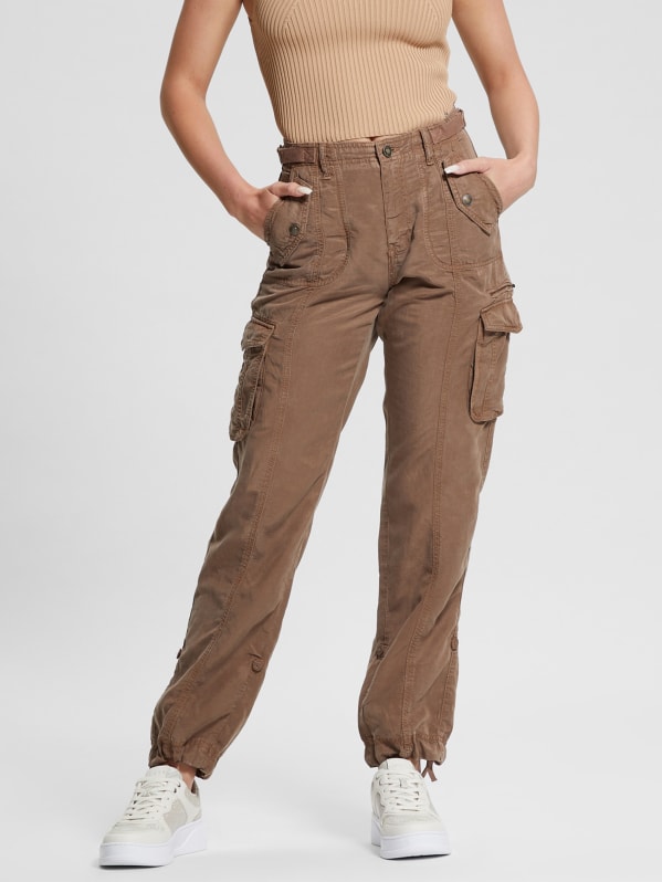 Guess cargo pants womens sales