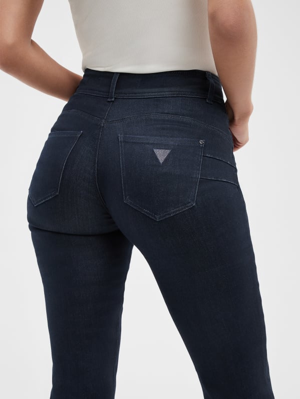Dyed Shape Up High Rise Straight Jeans GUESS