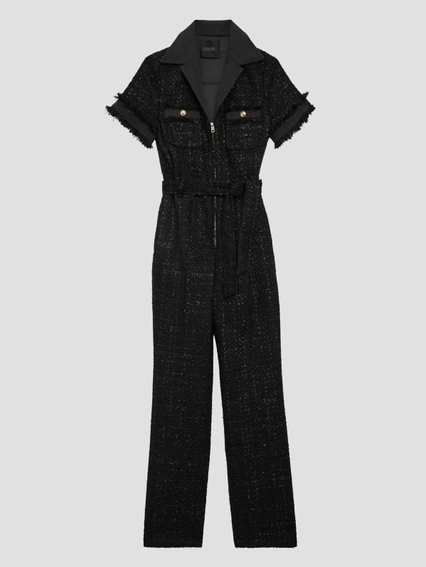 Guess black and white overalls sales