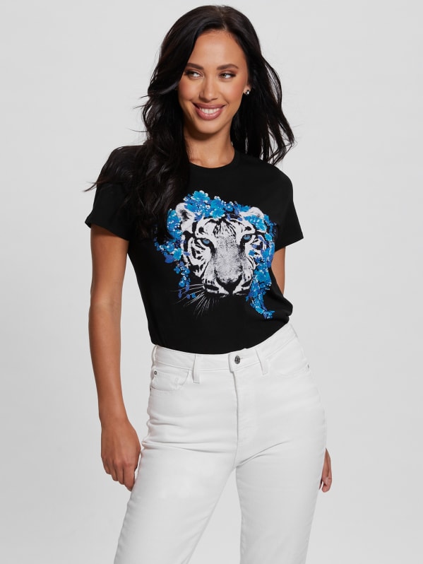 Guess tiger discount shirt