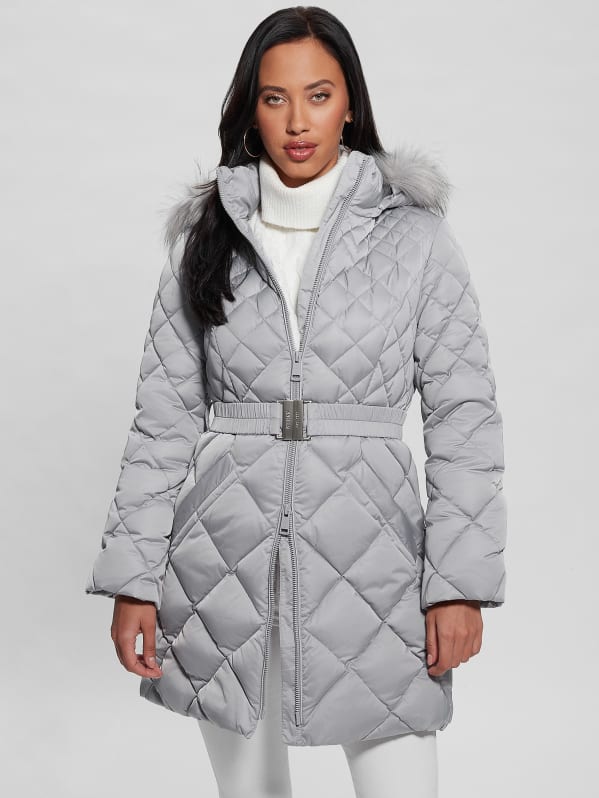 Guess grey top puffer coat