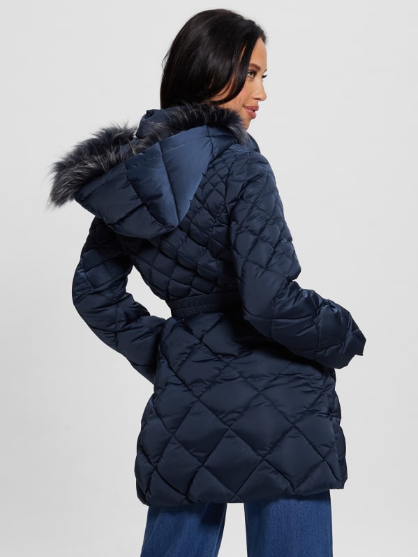 Winter jacket womens guess hot sale
