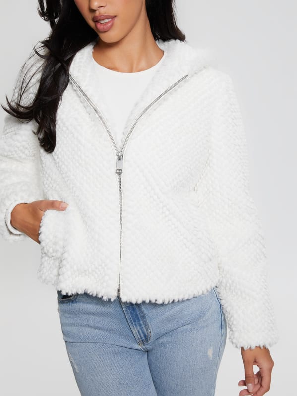 Theoline Faux Fur Hooded Jacket GUESS