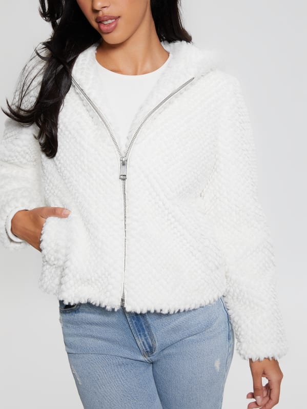 Theoline Faux-Fur Hooded Jacket | GUESS Canada