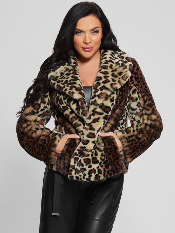 Denise Leopard Coat