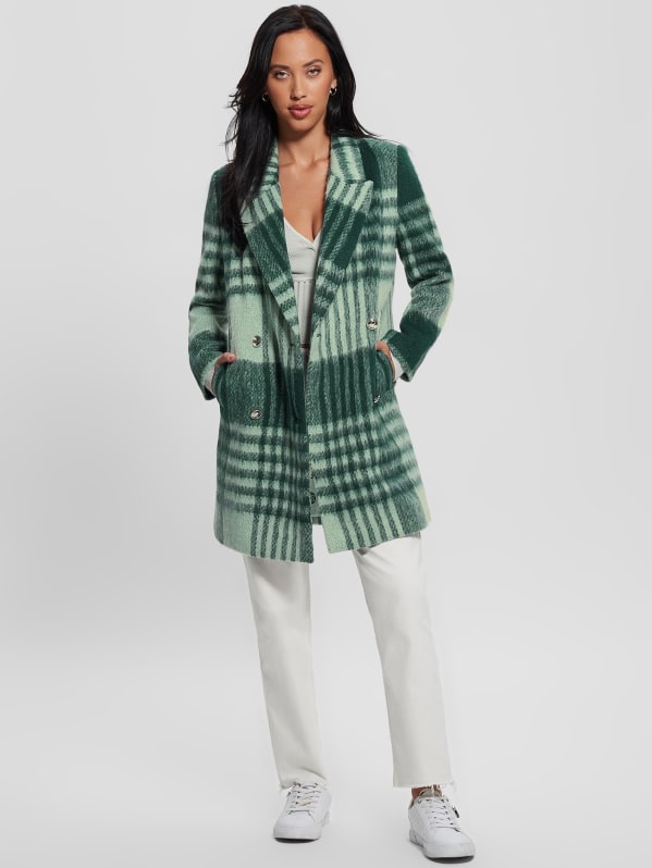 Guess shop plaid coat
