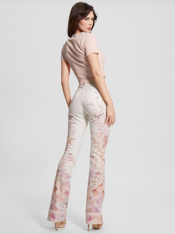 Guess floral pants discount