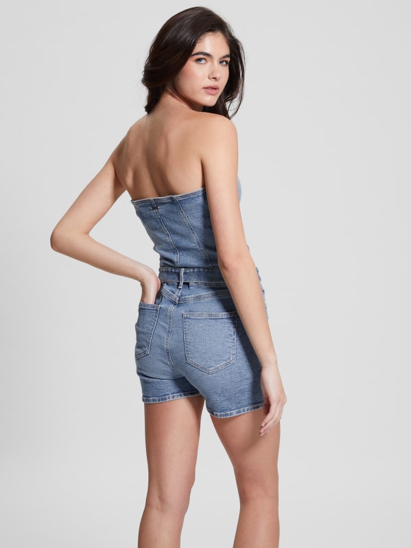 Eco Skylark Denim Romper GUESS