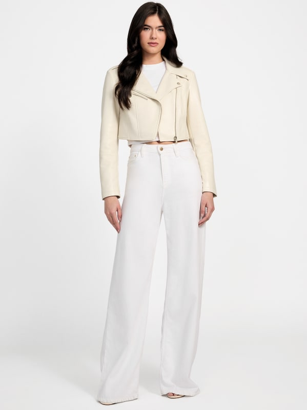 Rochelle Faux Leather Moto Jacket GUESS
