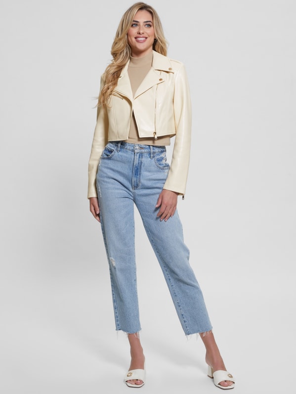 Guess faux leather moto jacket women's new arrivals