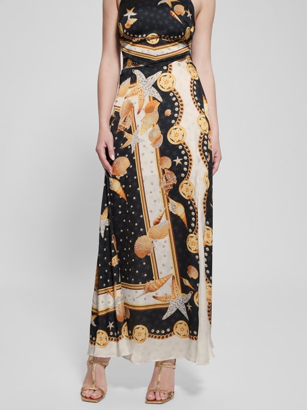 Versace maxi hot sale skirt