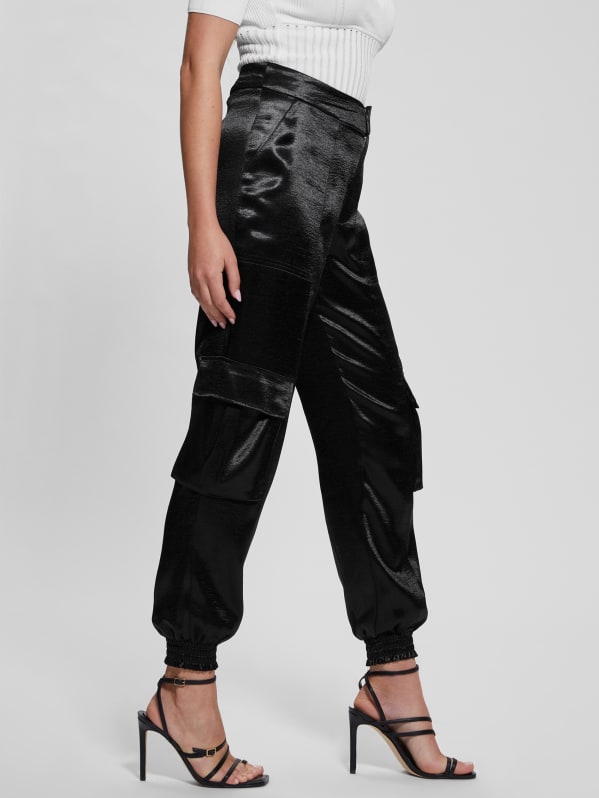 Eco Soundwave Satin Cargo Pants