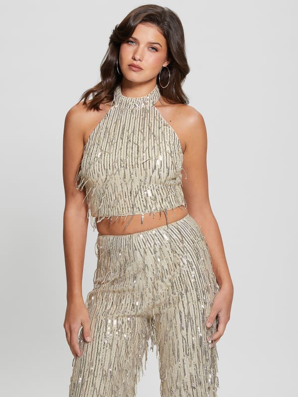 Mia Sequin Top GUESS Canada