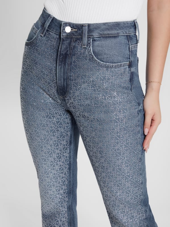 Guess rhinestone jeans sale