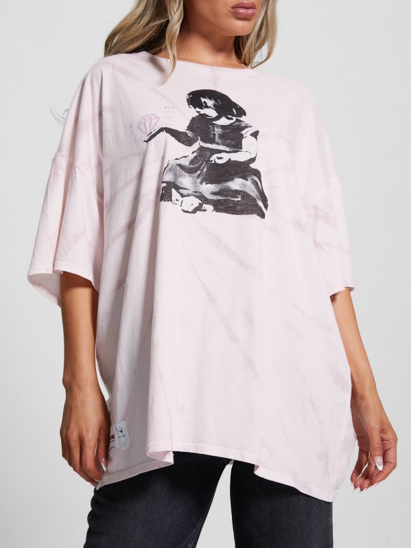 Guess oversized sale logo tee